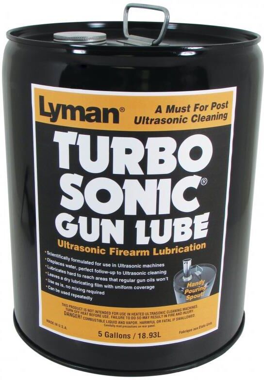 Lyman Turbo Sonic Ultrasonic Barrel/Gun Parts Lubricant, 5 Gallon Can