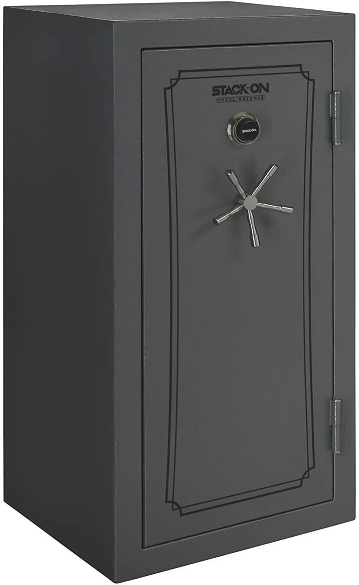 Stack-On 36-40 Gun Capacity Safe with Combination Lock, Gray Pebble