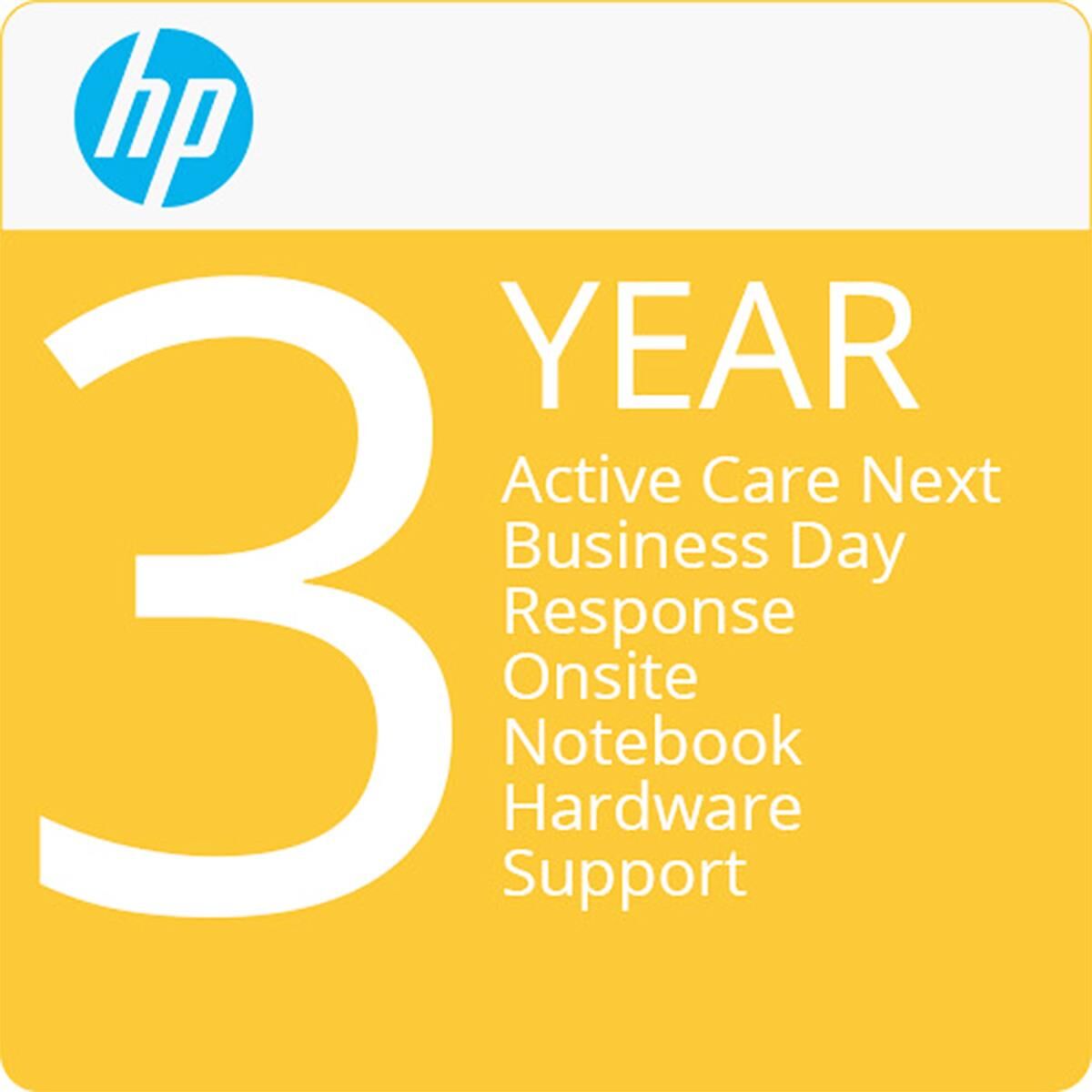 HP Active Care Next Business Day Onsite 3-Year Support Plan for Laptops