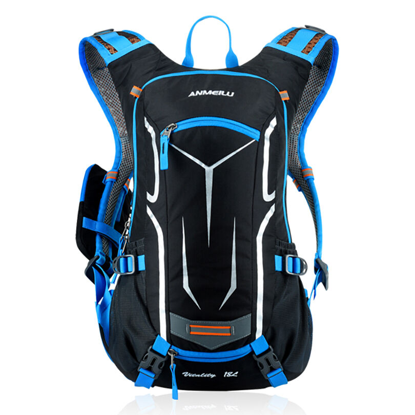 TVC-Mall US ANMEILU Large Backpack Shoulders Bag Sport Backpack for Outdoor Off-road Driving Running Mountaineering Riding - Blue