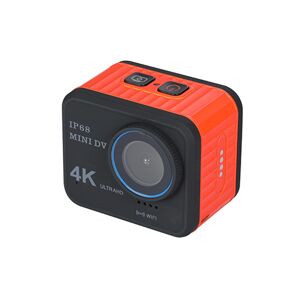 TVC-Mall US V8 4K Mini Action Camera WiFi HD Sport Cam 1.54" Screen Waterproof Anti-shake Video Camcorder Recording Motion DV - Orange