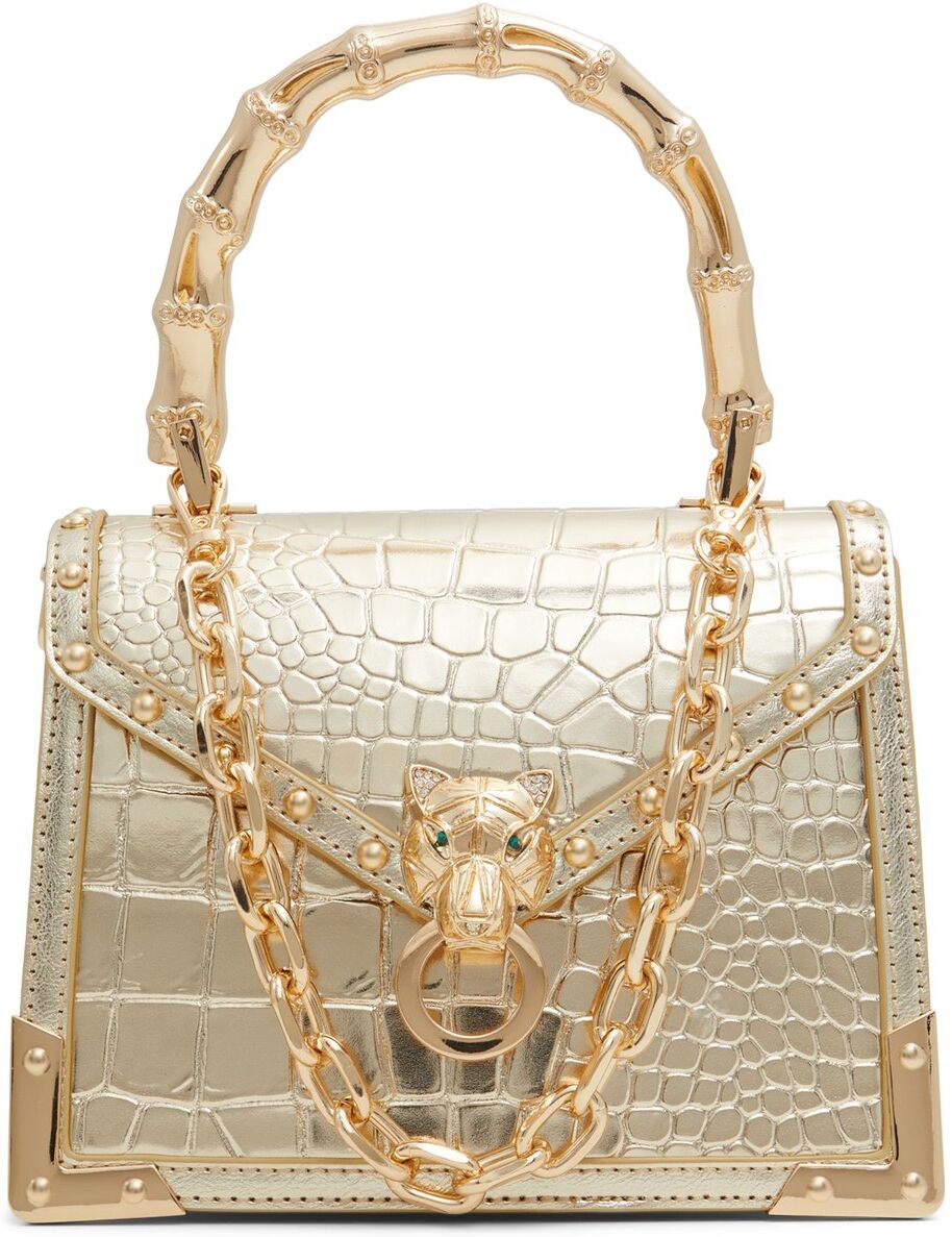 ALDO Bamboobaroox - Women's Top Handle Handbag - Gold