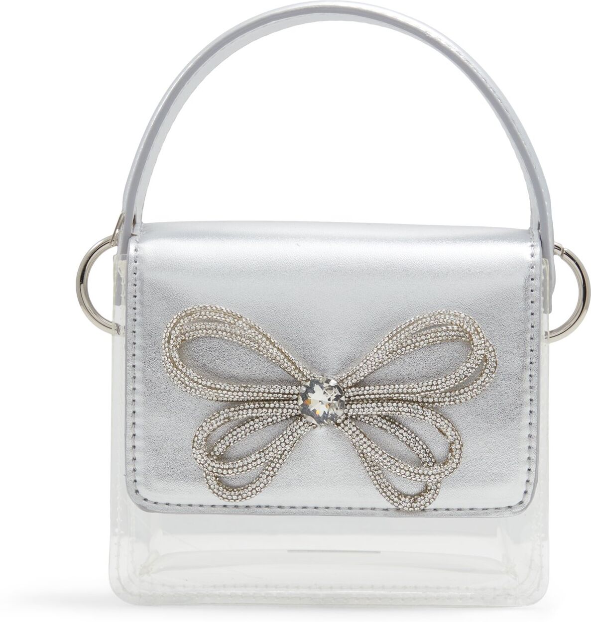 ALDO Fleurix - Women's Mini Bag Handbag - Silver