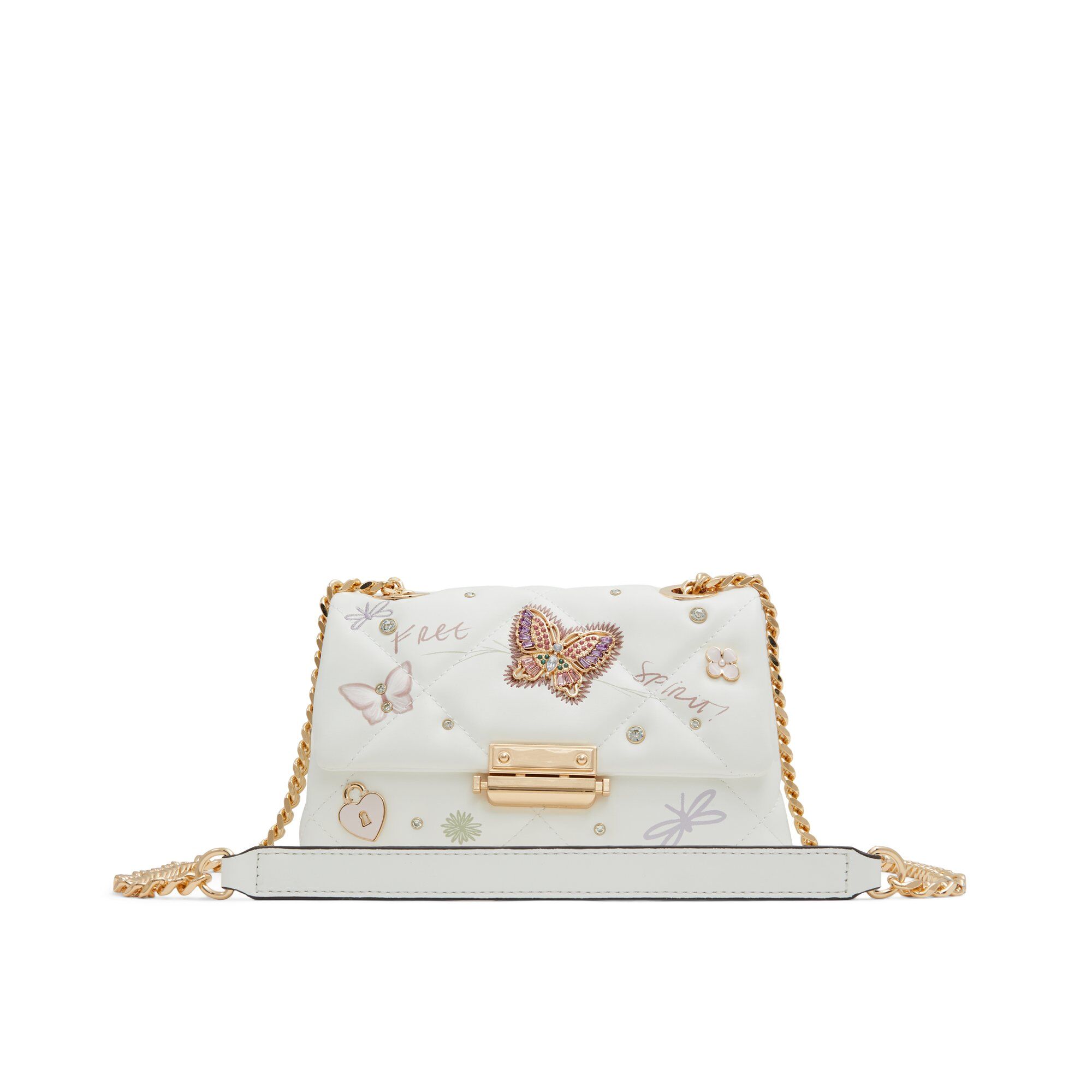 ALDO Gwiricarryyx - Women's Crossbody Handbag - White