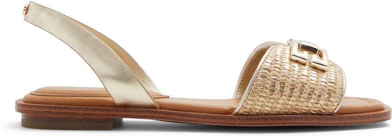 ALDO Agreinwan - Women's Flat Sandals - Gold, Size 7