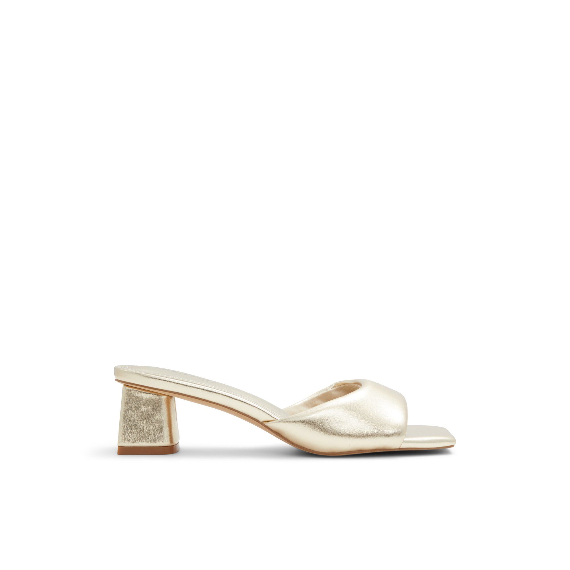 ALDO Aneka - Women's Heeled Mules Sandals - Gold, Size 11