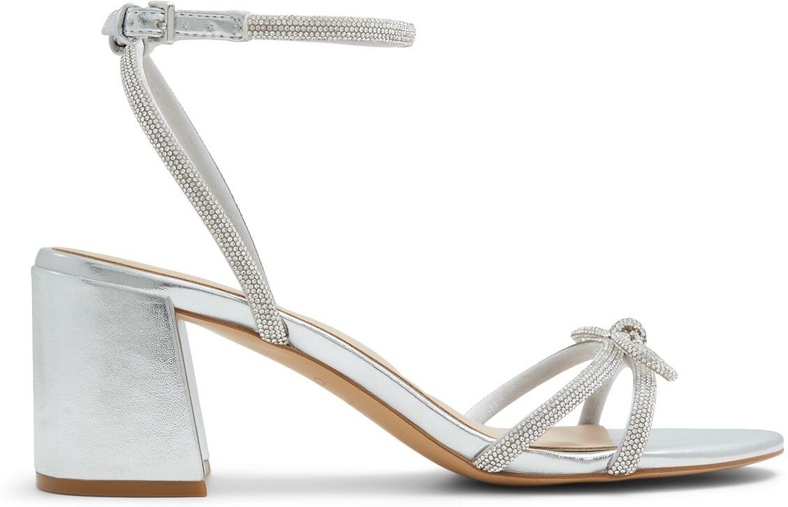 ALDO Bouclette - Women's Strappy Sandal Sandals - Silver, Size 7.5