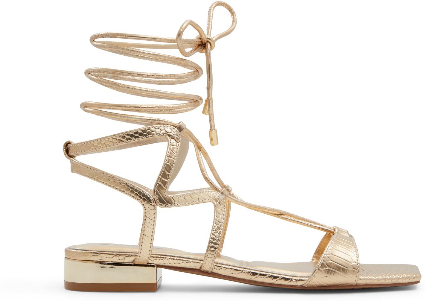 ALDO Breezy - Women's Flat Sandals - Gold, Size 7.5