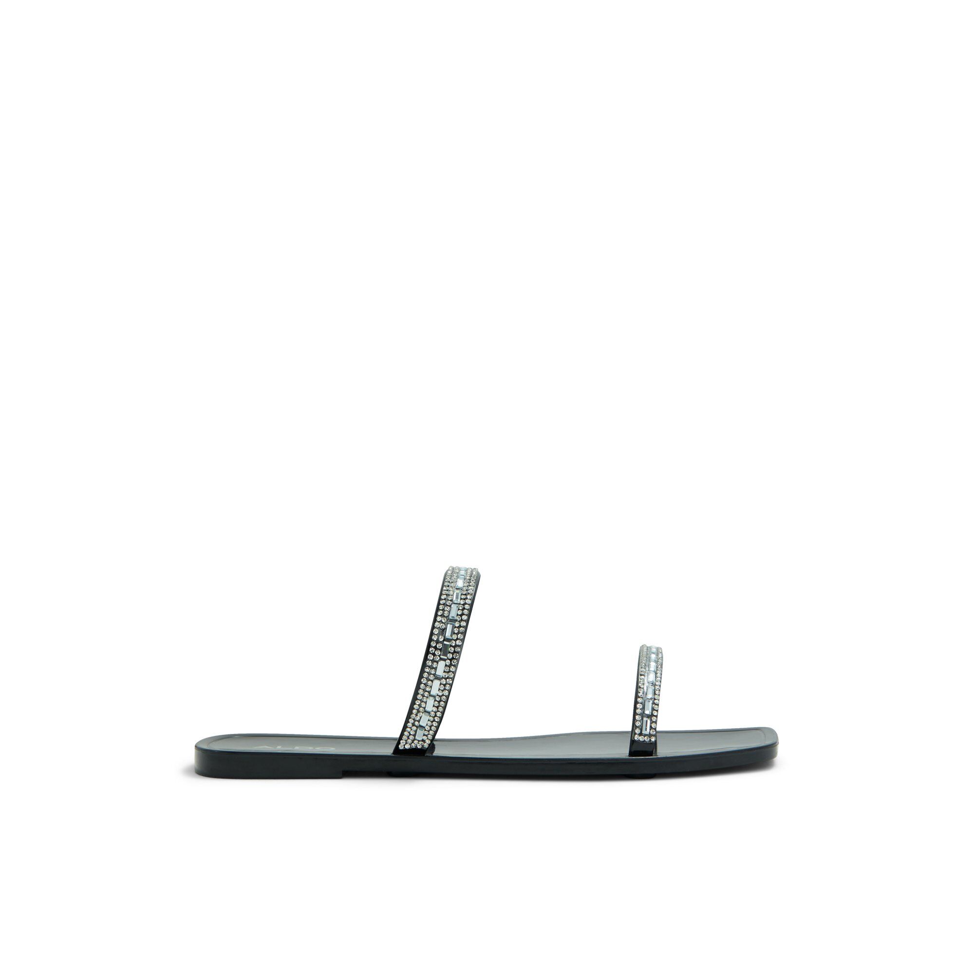 ALDO Choretha - Women's Sandal - Black/Silver, Size 9