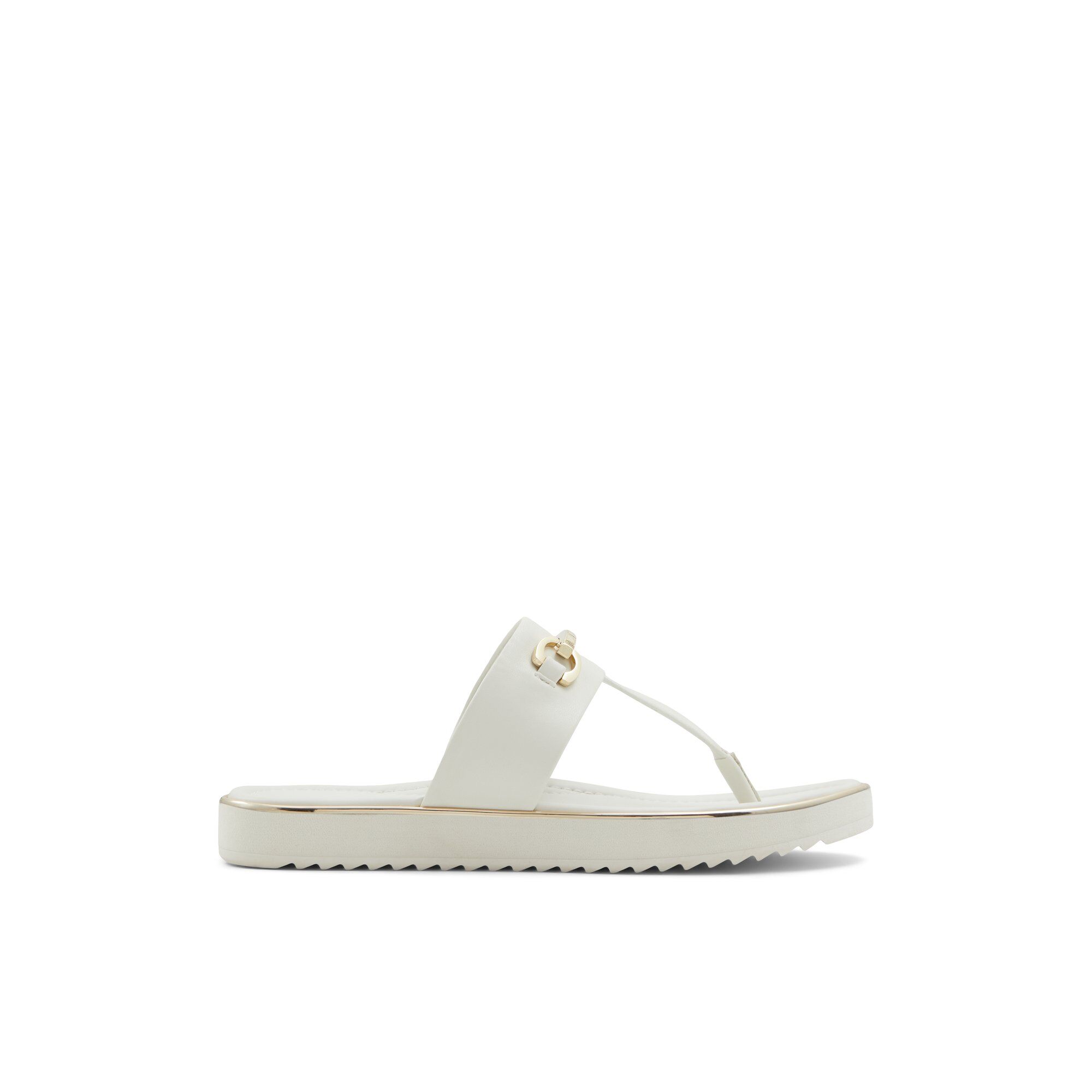 ALDO Deverena - Women's Flat Sandals - White, Size 10
