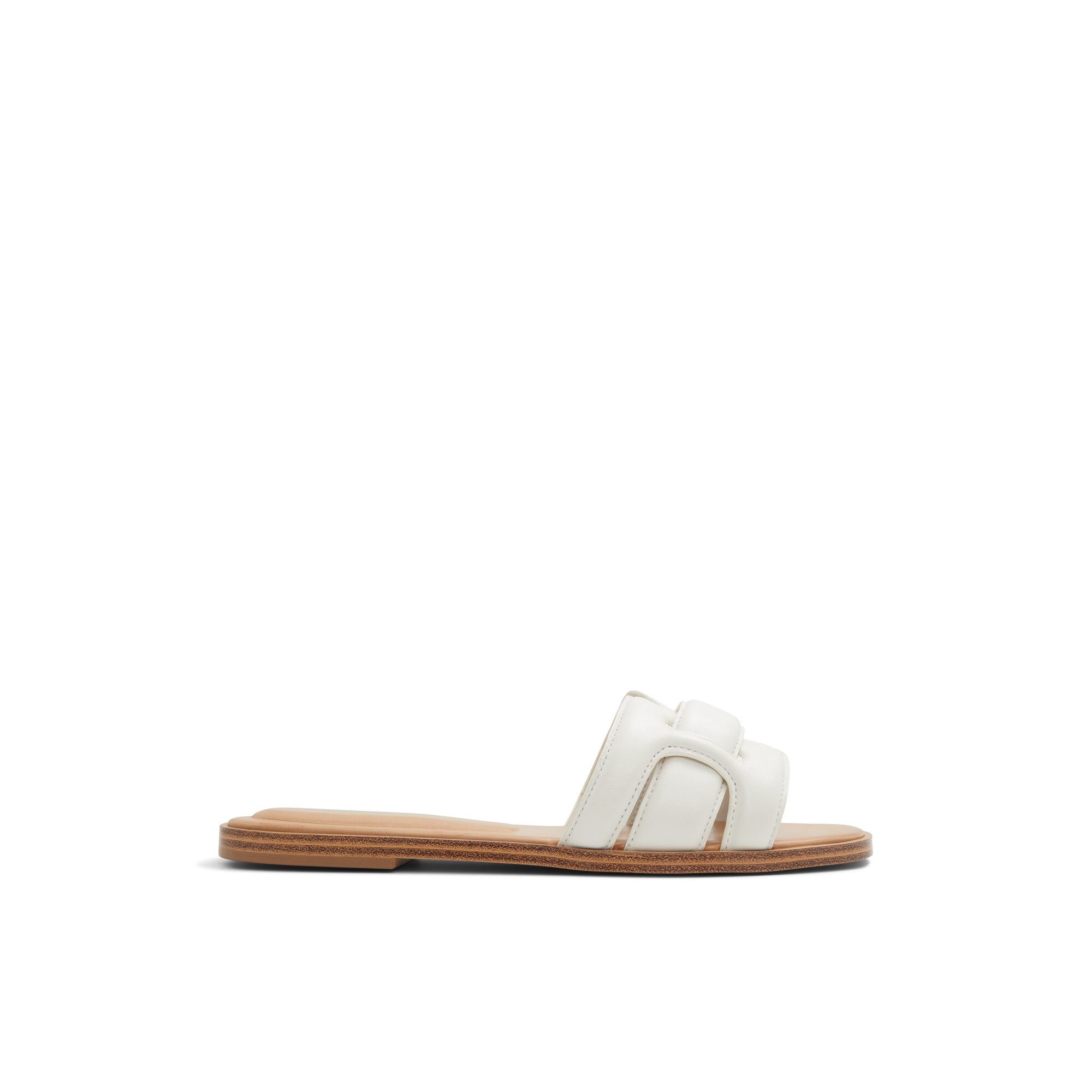 ALDO Elenaa - Women's Flat Sandals - White, Size 7