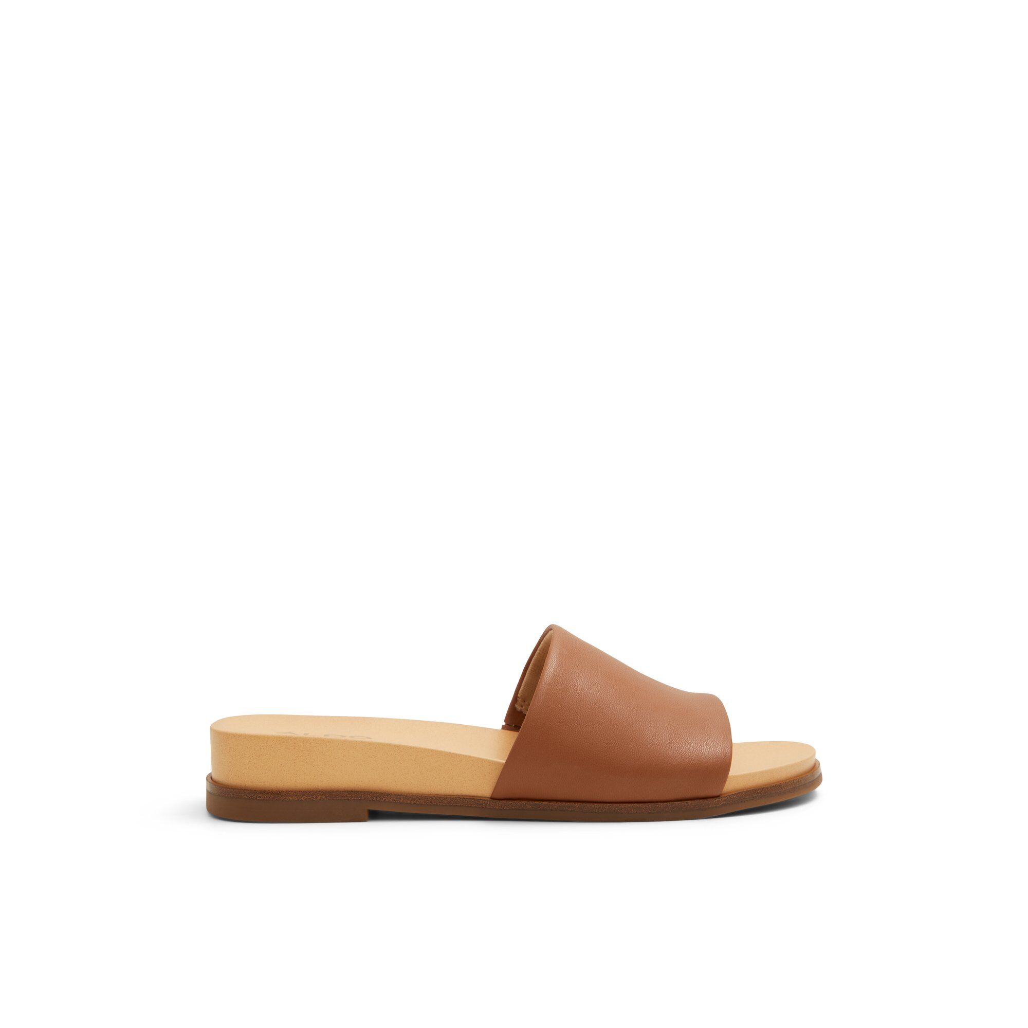 ALDO Elina - Women's Flat Sandals - Brown, Size 7