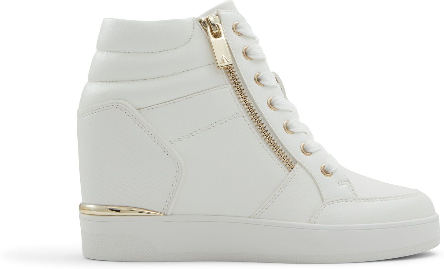 ALDO Ereliclya - Women's Platform and Wedge Sneaker Sneakers - White, Size 7.5