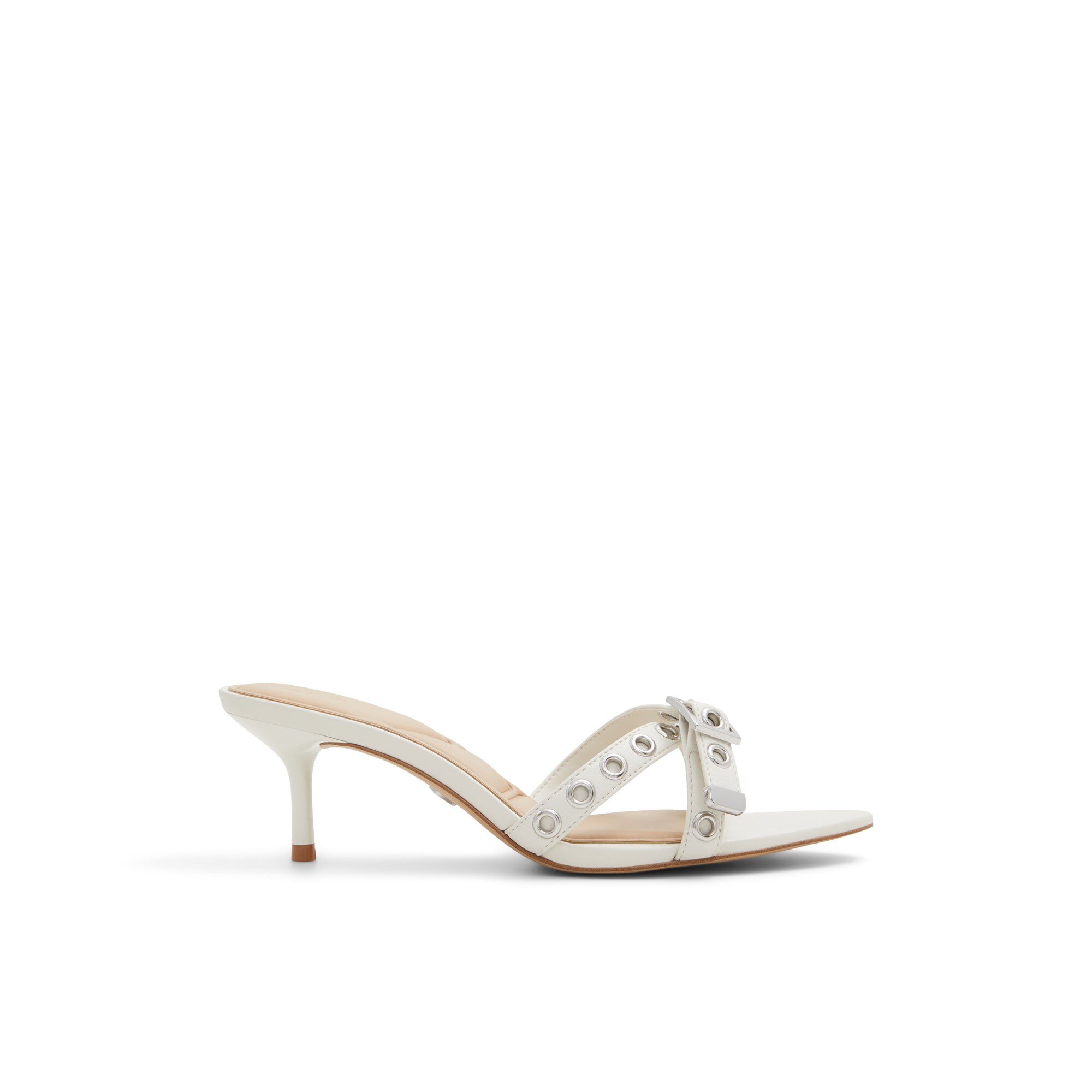 ALDO Marylene - Women's Heeled Mules Sandals - White, Size 11