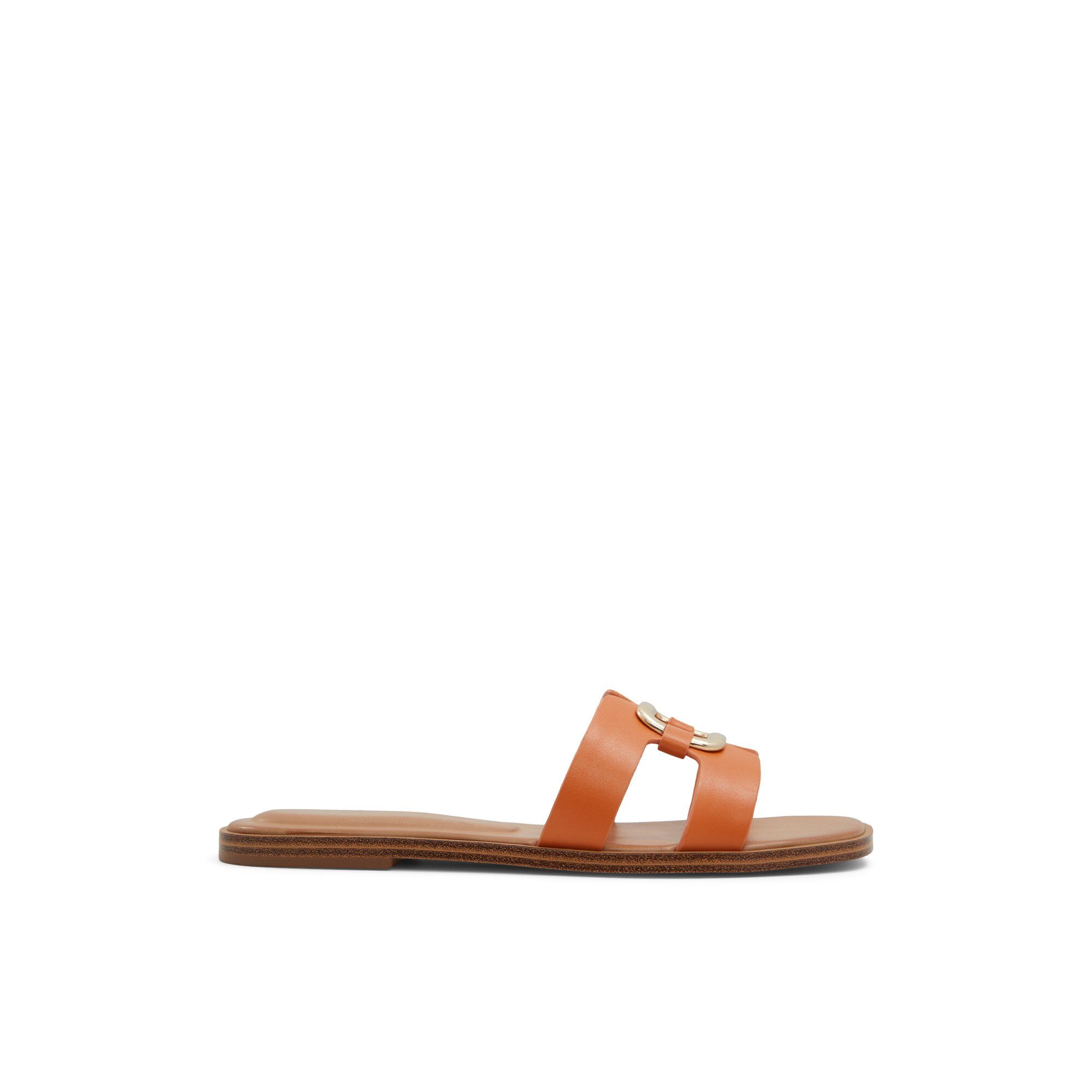 ALDO Nydaokin - Women's Flat Sandals - Orange, Size 7