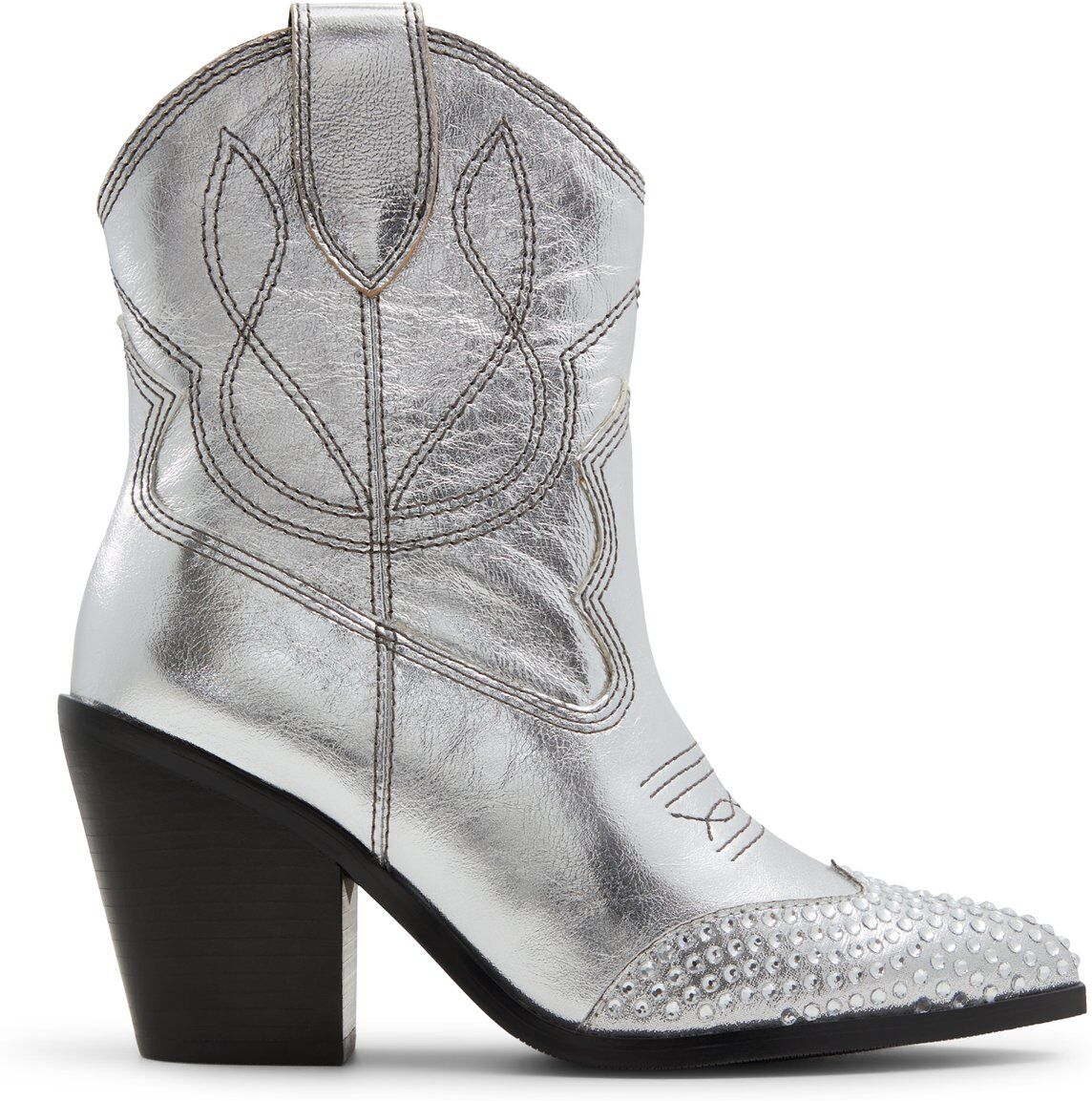 ALDO Omaha - Women's Ankle Boot - Silver, Size 6