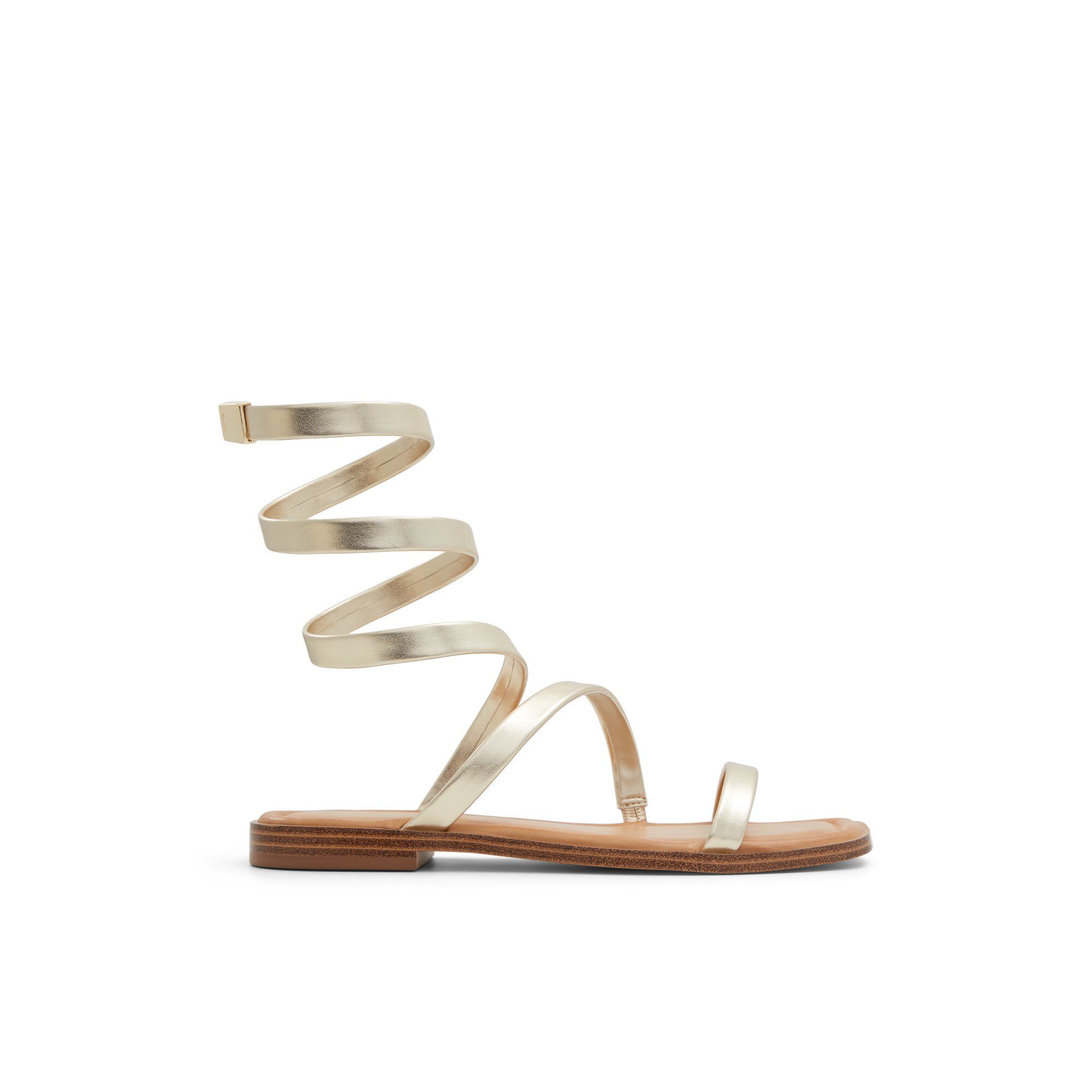 ALDO Spinella - Women's Flat Sandals - Gold, Size 11