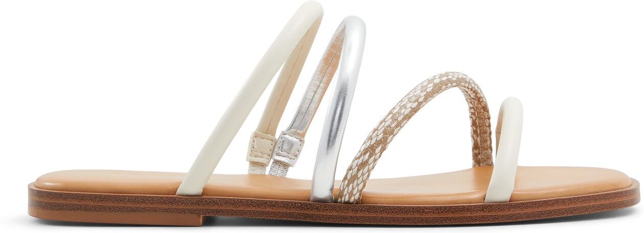 ALDO Stila - Women's Flat Sandals - White, Size 11