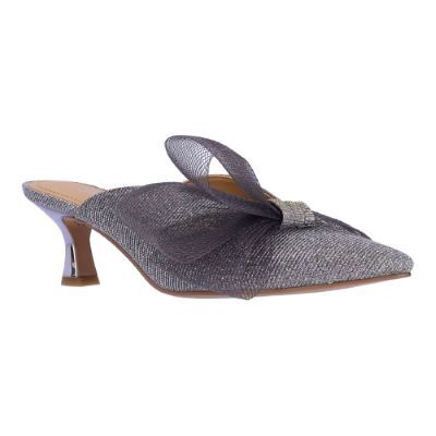 J.Renee Women's Marteena Slide Pump in Pewter, Fabric, Size 6.5 M, 2 Inch Heel J.Renee Women's Marteena Slide Pump in Pewter, Fabric, Size 6.5 M, 2 Inch Heel