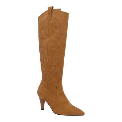 J.Renee Women's Siera Cowboy Boot in Coffee, Fabric, Size 8.5 W, 2.75 Inch Heel J.Renee Women's Siera Cowboy Boot in Coffee, Fabric, Size 8.5 W, 2.75 Inch Heel