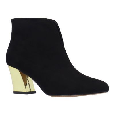 J.Renee Women's Tatum Bootie in Black, Fabric, Size 10.5 W, 2.5 Inch Heel J.Renee Women's Tatum Bootie in Black, Fabric, Size 10.5 W, 2.5 Inch Heel