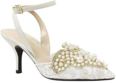 J.Renee Desdemona Bridal Ivory Gold Floral Mesh/shantung 4 - 10 W