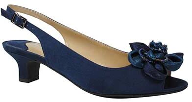 J.Renee Leonelle Mother Of The Bride Navy Satin 6 - 8.5 WW