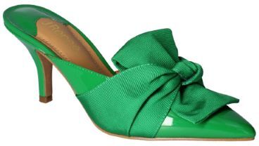 J.Renee Mianna GREEN PATENT/FAILLE Patent/moire Faille 10 - 11 M