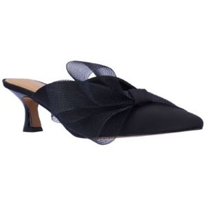 J.Renee Women's Marteena Slide Pump in Black, Fabric, Size 7 M, 2 Inch Heel