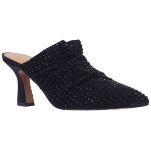 J.Renee Women's Parisa Slip-On Pump in Black, Mesh/Rhinestones, Size 7 M, 2.75 Inch Heel