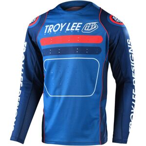 FC-Moto USA Troy Lee Designs Sprint Drop In Bicycle Jersey, red-blue, Size L, red-blue, Size L