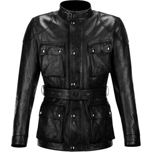 FC-Moto USA Belstaff Trialmaster Pro Motorcycle Leather Jacket, black, Size XL, black, Size XL