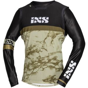 FC-Moto USA IXS Trigger Motocross Jersey, black-beige, Size S, black-beige, Size S