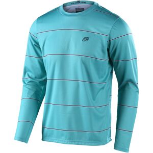 FC-Moto USA Troy Lee Designs Flowline Revert Longsleeve Bicycle Jersey, turquoise, Size L, turquoise, Size L