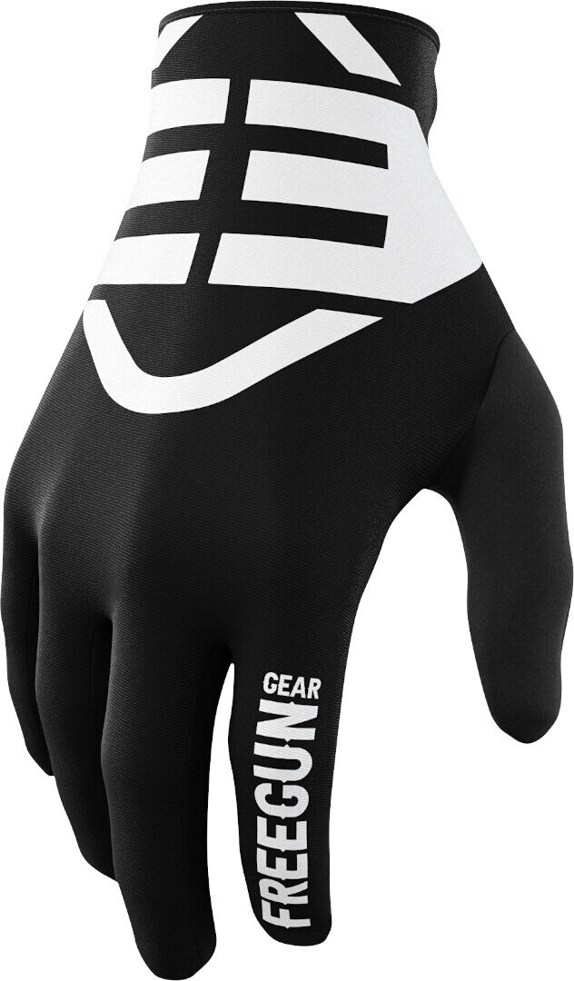 FC-Moto USA Freegun Devo Skin Kids Motocross Gloves, black-white, Size 10/11, black-white, Size 10/11