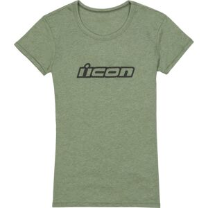 FC-Moto USA Icon Clasicon Ladies T-Shirt, green, Size L for Women, green, Size L for Women