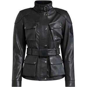 FC-Moto USA Belstaff Trialmaster Pro Ladies Motorcycle Leather Jacket, black, Size 44 for Women, black, Size 44 for Women