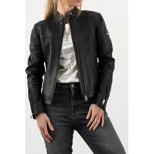 FC-Moto USA Rokker Ginger Ladies Motorcycle Leather Jacket, black, Size L for Women, black, Size L for Women