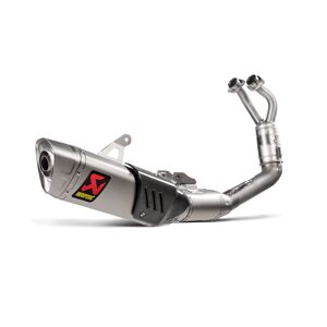 FC-Moto USA Akrapovic Slip-On Racing Line Titanium Exhaust System, silver, silver