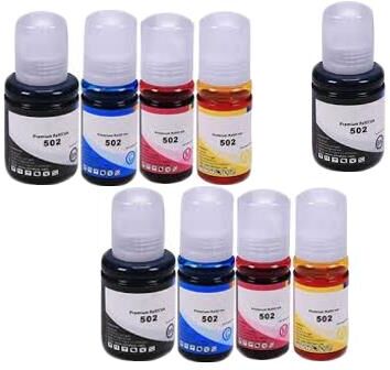 Clickinks Compatible Multipack Epson WorkForce EcoTank Color MFP ST-3000 Printer Ink Cartridges (9 Pack) -C13T03K192