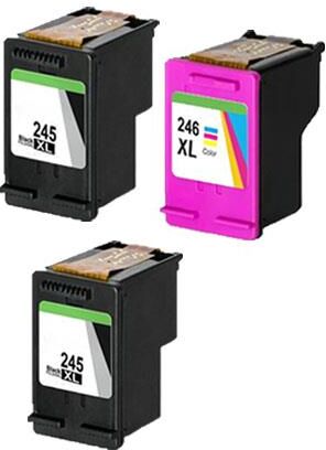 Clickinks Compatible Multipack Canon PG-245XL/CL-246XL Full Set + 1 EXTRA Black Inkjet Cartridges (3 Pack)