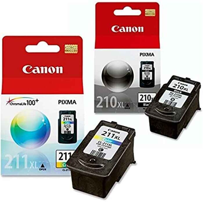 Canon PG-210XL/CL-211XL Full Set Original High Capacity Inks (2 Pack)