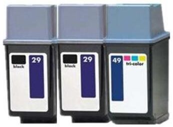 Clickinks Compatible Multipack HP DeskJet 670tv Printer Ink Cartridges (3 Pack) -51629A