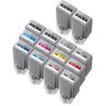 Clickinks Compatible Multipack Canon PFI-1000MBK/C/M/Y/B/R/GY/PBK/PC/PM/PGY/CO 1 Full Sets + 2 EXTRA Black Inkjet Cartridges (14 Pack)