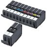 Clickinks Compatible Multipack Canon PFI-300MBK/PBK/C/M/Y/PC/PM/GY/R/CO 1 Full Sets + 2 EXTRA Black Inkjet Cartridges (12 Pack)