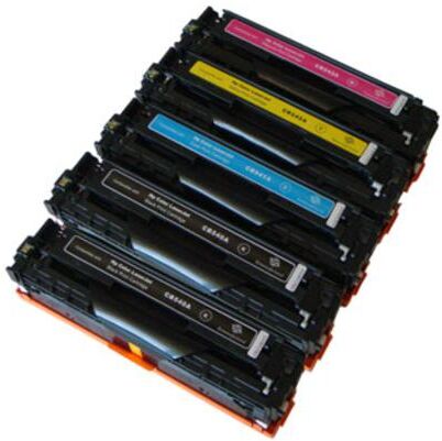 Clickinks Compatible Multipack HP Color LaserJet CM1312nfi Printer Toner Cartridges (5 Pack) -CB540A