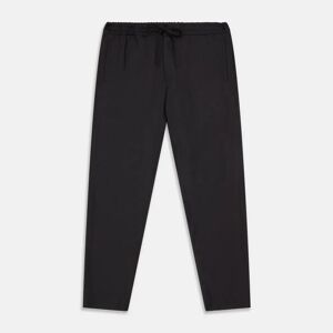 Turnbull & Asser Charcoal Tailored Drawstring Trousers  Size:(L)