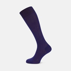 Turnbull & Asser Purple Long Cotton Socks  Size:(11+)