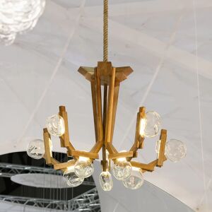 Lasvit Fungo Sculpture Chandelier in Clear/Brown, Size Large: 51.7" H
