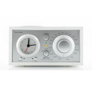 Tivoli Audio Model Three Bluetooth Clock Radio with USB in White/Gray